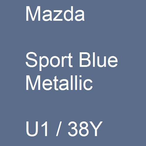 Mazda, Sport Blue Metallic, U1 / 38Y.